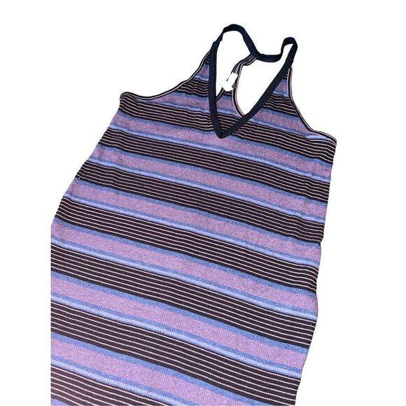 Free People Purple Striped￼ Racer Back Tank - Picture 3 of 8